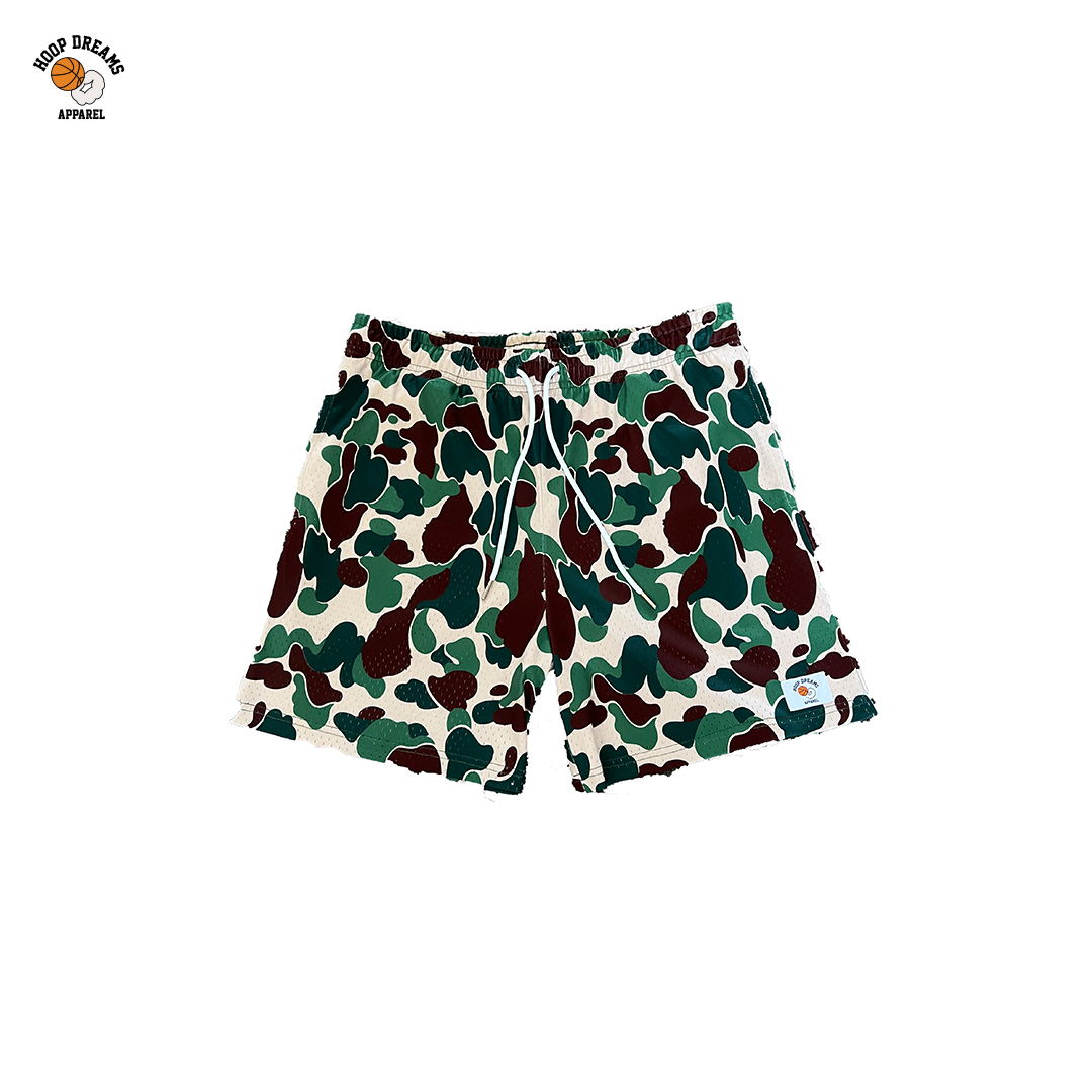 HOOPSTA CAMO MESH SHORTS