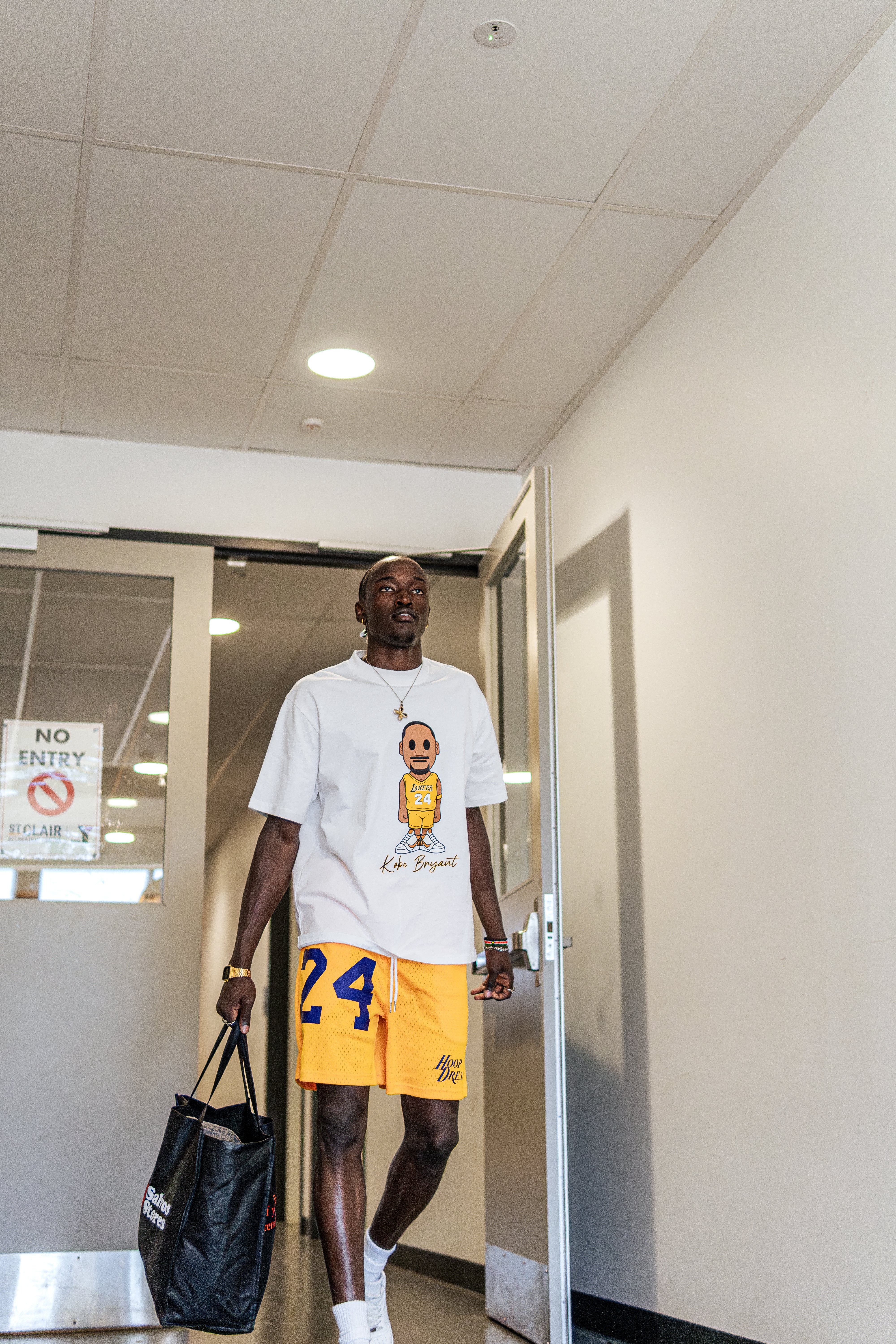 Yellow Kobe Bryant T-shirt