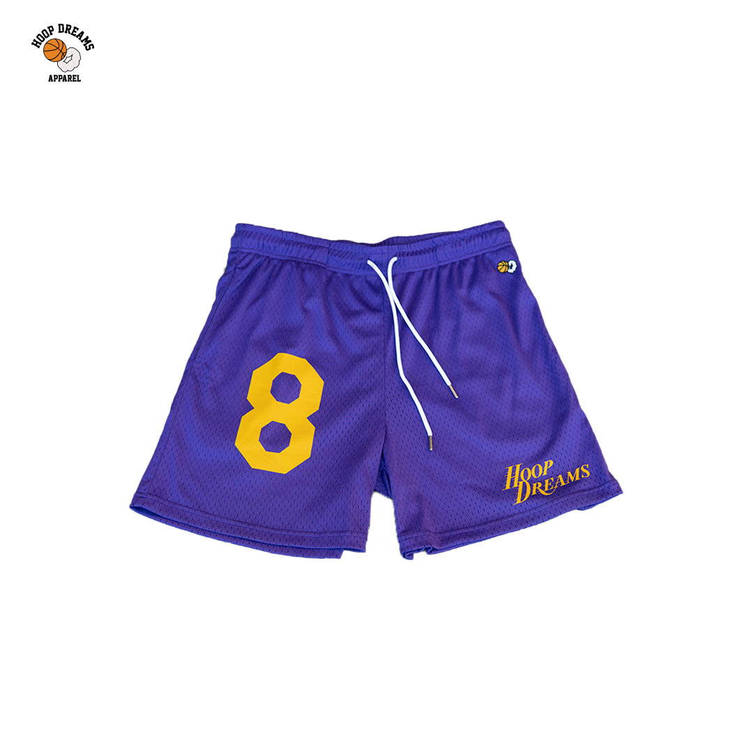 Purple Kobe Bryant Mesh Shorts